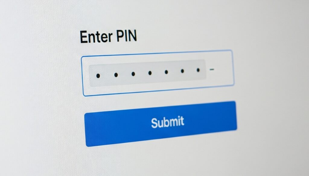Google AdSense screen for entering 6-digit verification PIN.
