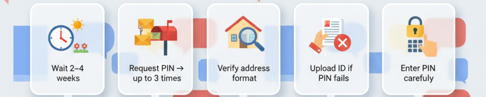 Step-by-step guide to receiving and entering Google AdSense PIN successfully.