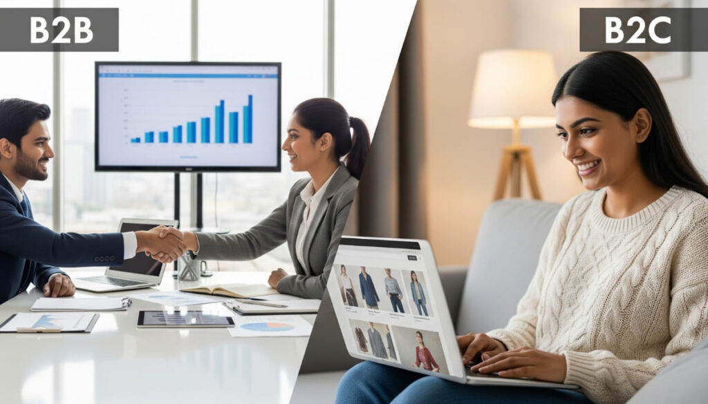 Key differences between business-to-business and business-to-consumer